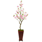 Nearly Natural T2497 5` Cherry Blossom Artificial Tree in Decorative Planter