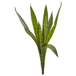 Nearly Natural 6247-S3 22" Artificial Green Sansevieria Plant, Set of 3