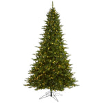 Nearly Natural 9` Vermont Spruce Artificial Christmas Tree with 850 Warm White (Multifunction) LED Lights with Instant Connect Technology and 1984 Bendable Branches