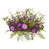 Nearly Natural 1768 Morning Glory Artificial Arrangement in White Vase