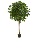 Nearly Natural 5571 6.5' Artificial Green Ficus Tree