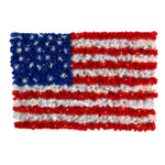 Nearly Natural W1170 3' x 2' American Flag Wall Panel with 100 Warm LED Lights
