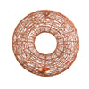 Nearly Natural 7055 11” Wired Copper Circle Wall Sconce Candle Holder