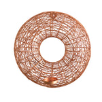 Nearly Natural 7055 11” Wired Copper Circle Wall Sconce Candle Holder