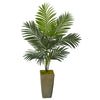 Nearly Natural 9836 50" Artificial Green Kentia Palm Tree in Green Planter