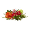 Nearly Natural 4237 17" Artficial Mixed Floral & Dahlia Candelabrum, Multicolor