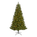 Nearly Natural 6` Mount Hood Spruce Artificial Christmas Tree with 300 Warm White Lights and 673 Bendable Branches