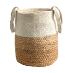 Nearly Natural 0324-S1 12.5" Handmade Natural Jute and Cotton Planters