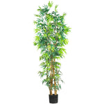 Nearly Natural 7` Fancy Style Bamboo Silk Tree