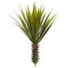 Nearly Natural 6159-S2 18" Artificial Green Spiky Agave Succulent Plant, Set of 2
