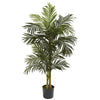 Nearly Natural 5358 5' Artificial Green Golden Cane Palm Tree