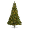 Nearly Natural 7.5`Mount Hood Spruce Artificial Christmas Tree with 450 Warm White Lights and 1285 Bendable Branches