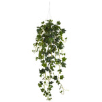 Nearly Natural 6947 37" Artificial Green English Ivy Plant in Hanging Basket