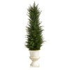 Nearly Natural T2604 39`` Cypress Artificial Tree in White Urn UV Resistant