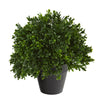 Nearly Natural 10``Boxwood Topiary Artificial Plant UV Resistant (Indoor/Outdoor)