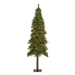 Nearly Natural 6` Grand Alpine Artificial Christmas Tree with 300 Clear Lights and 601 Bendable Branches on Natural Trunk