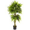 Nearly Natural 5502 Artificial Green Slim Mango Tree, UV Resistant (Indoor/Outdoor)