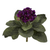 Nearly Natural 6069-S4 11" Artificial Green & Purple Gloxina Plant, Set of 4