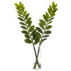 Nearly Natural 25``Zamioculcas Artificial Plant in Glass Planter