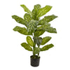 Nearly Natural 6823 4' Artificial Green Real Touch Dieffenbachia Plant 