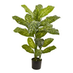 Nearly Natural 6823 4' Artificial Green Real Touch Dieffenbachia Plant 