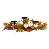 Nearly Natural A1778 22`` Fall Pumpkin and Maple Leaf Autumn Candelabrum