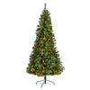 Nearly Natural T3319 7’  Christmas Tree with Berries and 210 Lights and 527 Bendable Branches