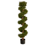 Nearly Natural T2029 5` Boxwood Spiral Topiary Artificial Trees