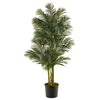 Nearly Natural T2226 6’ Golden Cane Artificial Palm Tree in Black Tin Planter