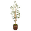 Nearly Natural T2445 5.5’ Olive Artificial Tree in Decorative Planter