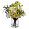 Nearly Natural Hydrangea Silk Flower Arrangement