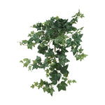 Nearly Natural 6063-S3 32" Artificial Green Puff Ivy Hanging Plant, Set of 3