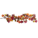 Nearly Natural 4939 60" Artificial Yellow & Orange Maple Leaf Garland