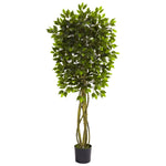 Nearly Natural 5380 5.5' Artificial Green Ficus Tree, UV Resistant Indoor/Outdoor