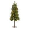 Nearly Natural 4` Alpine Artificial Christmas Tree with 100 Lights and 260 Bendable Branches