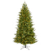 Nearly Natural 7` Vienna Fir Artificial Christmas Tree with 450 Warm White Lights and 843 Bendable Branches
