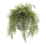 Nearly Natural 8860 10" Artificial Green Tillandsia Moss Plant in Vintage Hanging Metal Pail