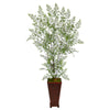 Nearly Natural T2543 5`` Ruffle Fern Artificial Tree in Decorative Planter