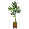 Nearly Natural 51`` Kentia Artificial Palm Tree in Decorative Planter