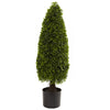 Nearly Natural 5412 3` Boxwood Tower Topiary Plants
