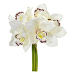 Nearly Natural 9`` Cymbidium Orchid Artificial Flower Bundle (Set of 6)