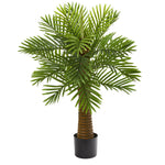 Nearly Natural 9453 3' Artificial Green Robellini Palm Tree