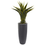 Nearly Natural 8117 3' Artificial Green Agave Plant in Bullet Planter