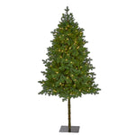 Nearly Natural 6` Swiss Alpine Artificial Christmas Tree with 250 Clear LED Lights and 450 Bendable Branches