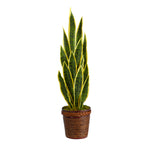 Nearly Natural P1595 34” Sansevieria Artificial Plant in Basket