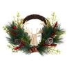 Nearly Natural W1315 22`` Holiday Christmas Woodland Deer, Pine Cones