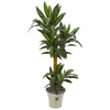 Nearly Natural P1238 5' Artificial Green Yucca Plant in Decorative Planter