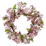 Nearly Natural 24`` Cherry Blossom Wreath