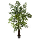 Nearly Natural 5408 6' Artificial Green Areca Palm Tree