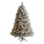 Nearly Natural T3356 6`  Artificial Christmas Tree with 300 Clear Lights